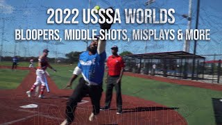 Bloopers Middle Shots Mishits Strikeouts and Odd Plays  2022 USSSA Major World Series [upl. by Fillbert189]