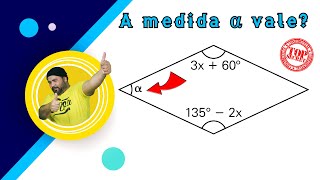 ✅ ÂNGULOS DE UM LOSANGO  Como Calcular os Ângulos Internos de um Losango [upl. by Adey]