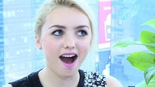 Peyton List Reveals Celebrity Crush amp First Kiss [upl. by Ahtelrac]