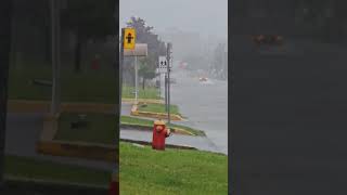 Pierrefonds corner Rene emard flooding 😳 right now shorts shortsviral subscribe flood canada [upl. by Gnihc]