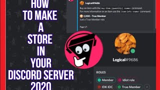 How to add a shop to your discord server 2020 WORKING [upl. by Kehr]