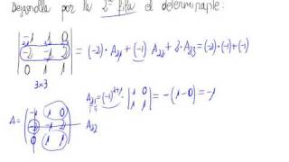 Determinante 3x3 Desarrollo por una fila [upl. by Selinda820]