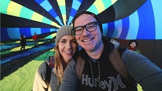 EPIC SUNRISE HOT AIR BALLOON RIDE TEMECULA CALIFORNIA  vlog 74 [upl. by Macknair]