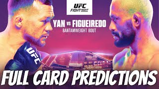 UFC Macau Yan vs Figueiredo Full Card Predictions [upl. by Stanislaus108]