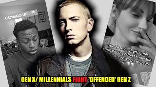 GEN X MILLENNIALS MAKE GEN Z REACT TO EMINEM KIM [upl. by Susumu]