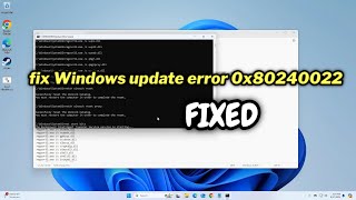 FIXED Windows update error 0x80240022 [upl. by Johnath]