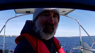 Solo Sailing The ICW In Winter Morehead City NC to Topsail Beach [upl. by Pudendas740]