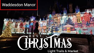 Waddesdon Manor  Light Trails  Christmas 2023  Winter Wonderland  magical stories [upl. by Ainuj]