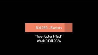 CSULB Biol 260 Fall 2024  Week 9 [upl. by Tamqrah940]