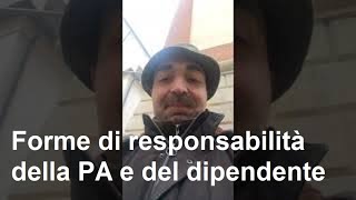 Forme di responsabilità della PA e del dipendente  1432024  chiarelli concorsi [upl. by Cherida494]