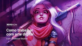 Como Trabalhar com Ilustração e Pintura Digital  Limetown Studios [upl. by Rekrap]