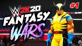 WWE 2K20 Universe Mode  Ep 1  WELCOME TO FANTASY WARS [upl. by Basia]