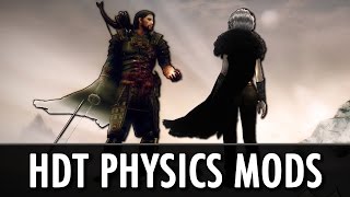 Skyrim Mods HDT Physics  Cloaks Gear Hair Tentacles [upl. by Sib]