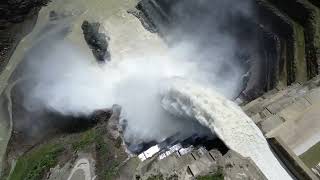 Hoy domingo él vertedero de la central Hidroeléctrica ituango Río Cauca Video desde el Drone [upl. by Magda]