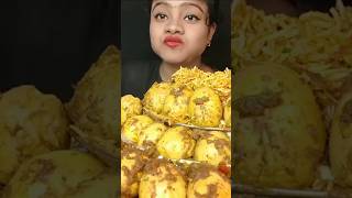 Spicy🔥 BiryaniEGG GHEE ROAST ASMR EATING food shorts asmr mukbang [upl. by Eendyc]