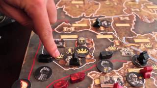 Game of Thrones The Board Game Tutorial in 3 minutes [upl. by Canon]