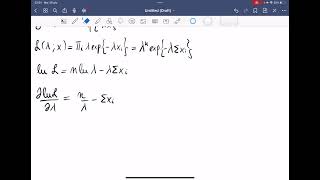 Maximum Likelihood Estimation Exponential distribution [upl. by Enyale]