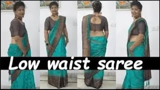 ❤ Ultra Low Waist Saree Draping ❤ [upl. by Arramahs]