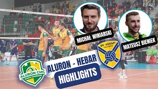 Aluron CMC Warta Zawiercie  Hebar Pazardżik Highlights  wypowiedzi pomeczowe  BIENIEK  WINIARSKI [upl. by Mozelle34]