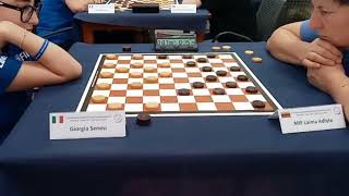 Senesi  Adlyte European Draughts Team Championship 2023 rapid [upl. by Fusco981]