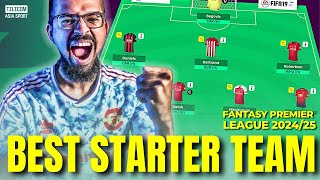 The BEST STARTER TEAM for Gameweek 1  Ultimate GW1 FPL Draft  Fantasy Premier League 202425 [upl. by Halimaj]