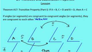 27 Transitive and Substitution Properties Lesson and Practice [upl. by Asir]