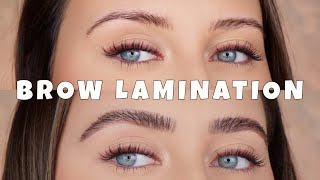 DIY BROW LAMINATION  AT HOME [upl. by Lisetta599]