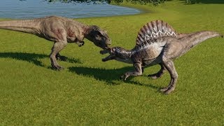 DINOSAURS  TRex VS Spinosaurus  The Reason Why They Hated Each Other 2 [upl. by Ettevol]