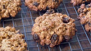 Crunchy Raisin Oatmeal Cookies oats [upl. by Salohcim]