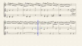 Sarabande amp Variations in C Major BWV 990 for Flute Violin amp Guitar [upl. by Tarah]