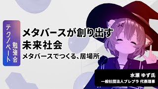 メタバースが創り出す未来社会 ～メタバースでつくる、居場所～水瀬ゆず一般社団法人プレプラ 代表理事 [upl. by Yennej]