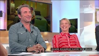 Dujardin et Efira à la hauteur  C à vous  02052016 [upl. by Esirahc]