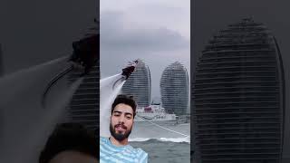 flyboard burjkhalifa travel bollywood music song flyboarding trend love [upl. by Osrick]