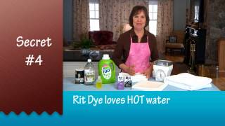 How to Dye Clothes 6 Secrets to Successful Dyeing presented by the Rit Studio [upl. by Emyam]