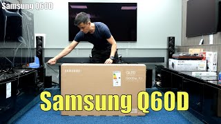 Samsung Q60D QLED 2024 Unboxing Setup and 4K 60fps Demos [upl. by Rehpotsyrk]