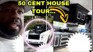 50 Cent Gives A TOUR OF His Classy Mansion And Shows His rolls Royce [upl. by Zebada]