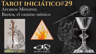 TAROT INICIÁTICO 28  ARCANOS MENORES  Bastos el camino místico [upl. by Ycnahc]