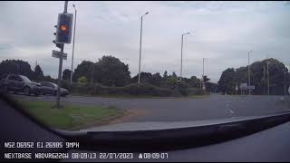 Near miss Martlesham roundabout A12 [upl. by Eekorehc]