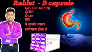 Rablet D Capsule use in Hindi Rabeprazole and Domperidone capsule use for Gas and Acidity [upl. by Elsie972]