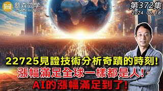 22725見證技術分析奇蹟的時刻 漲幅滿足全球一樣都是人 AI的漲幅滿足到了 20240618《經典技術分析》第 372集 [upl. by Adorne]