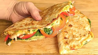 Incredibly Quick Breakfast Ready in 5 Minutes 2 easy and delicious tortilla recipes [upl. by Hareema940]