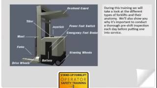 Online Forklift Training Preview Stand Up [upl. by Garek]