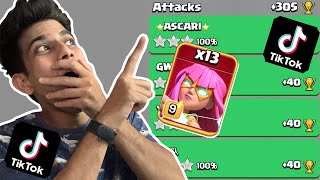 IMPOSSIBLE NEW TIKTOK CLASH OF CLANS TRICKS THAT ACTUALLY WORKS [upl. by Ecnadnak]