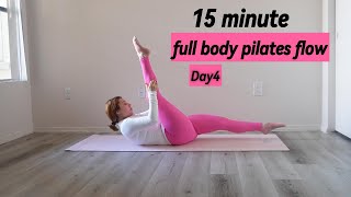 Day 4 of 1 month pilates plan full body pilates flow [upl. by Sydel]