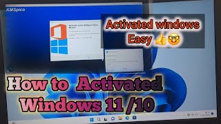 How to Activated windows 10 11 easy step By Step Windows 1011 activated kesa kern [upl. by Dray151]