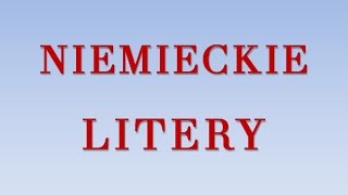 Niemieckie litery [upl. by Nongim]