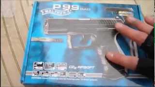 Walther P99 DAO CO2 Airsoft 6mm bbs [upl. by Owena]