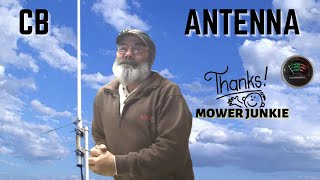 Ground plane CB antenna thanks to Mower Junkie [upl. by Anitnerolf470]