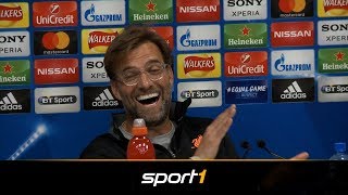 Jürgen Klopp feiert Übersetzer Drei Minuten für drei Sätze  SPORT1 [upl. by Clarise]