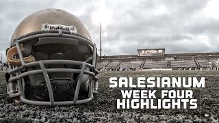 Salesianum Football  Week Four Highlights vs Father Judge PA [upl. by Aneleairam664]